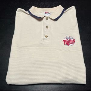 Y2K Minnesota Twins Button Down Polo Shirt by True Fan